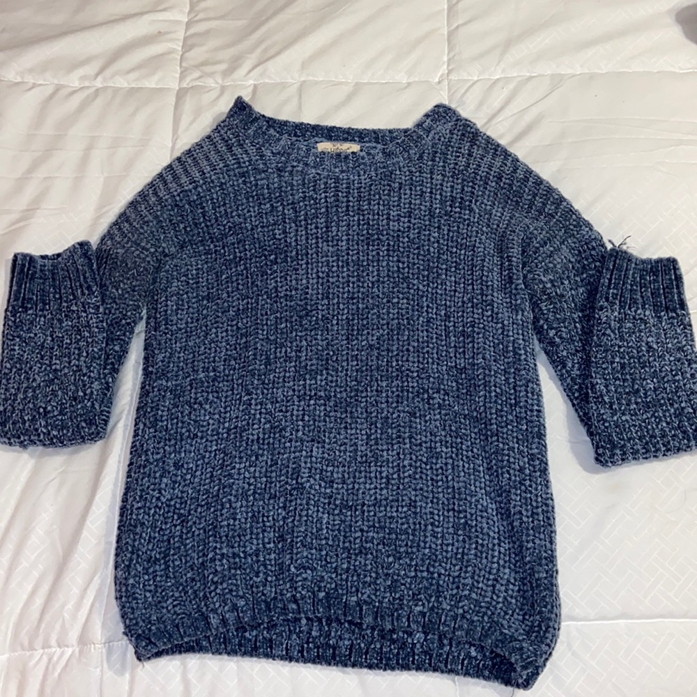 Blue Fuzzy Sweater